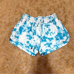 Blue tie-dye size 12 Athleta girl shorts